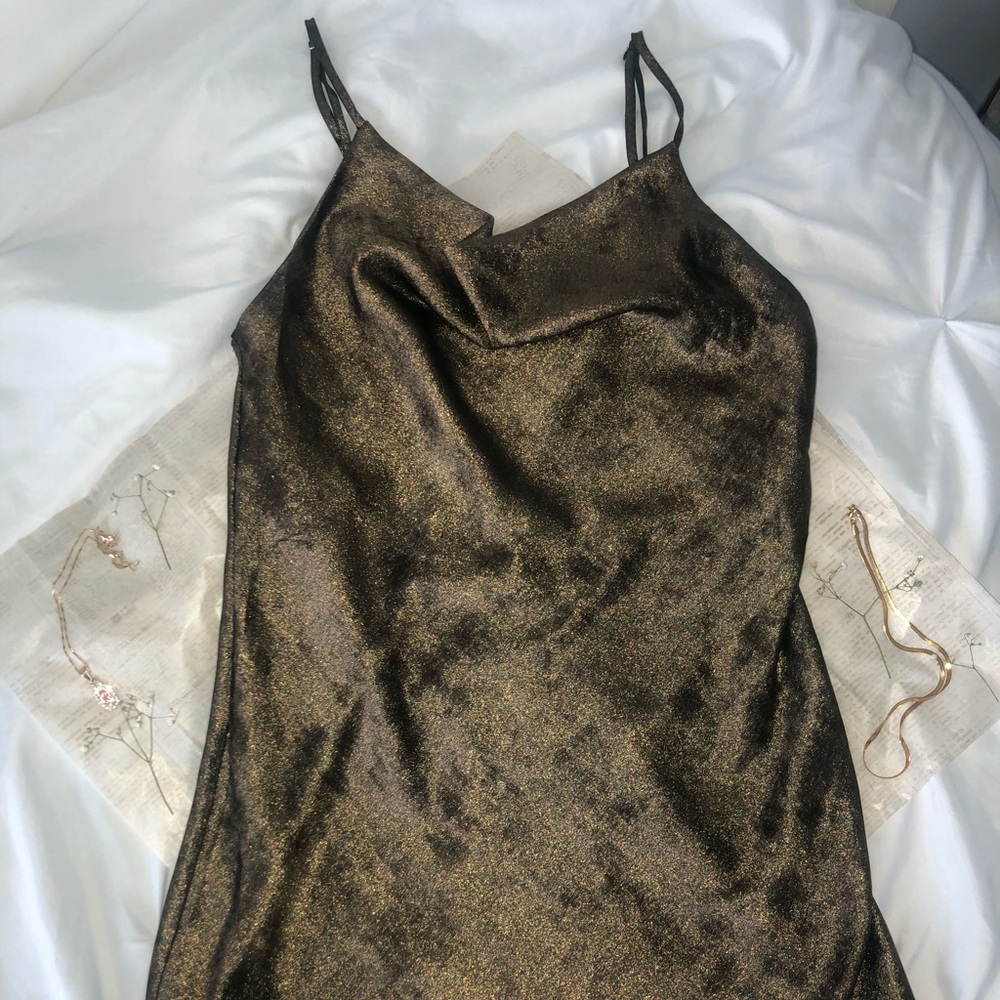 Gold Slip Dress